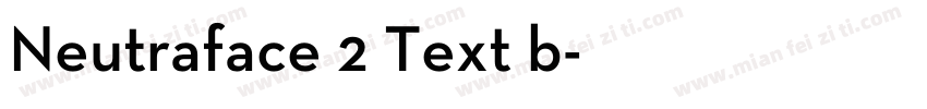 Neutraface 2 Text b字体转换